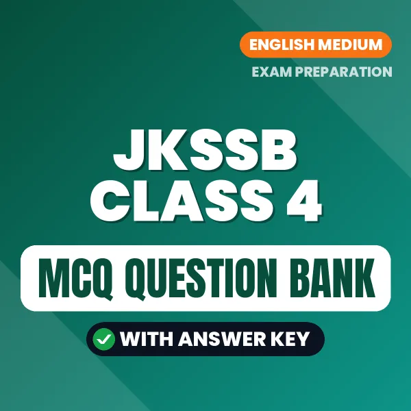 JKSSB Class 4 Important MCQs with Answers (English) – Digital Question Bank for Exam Preparation