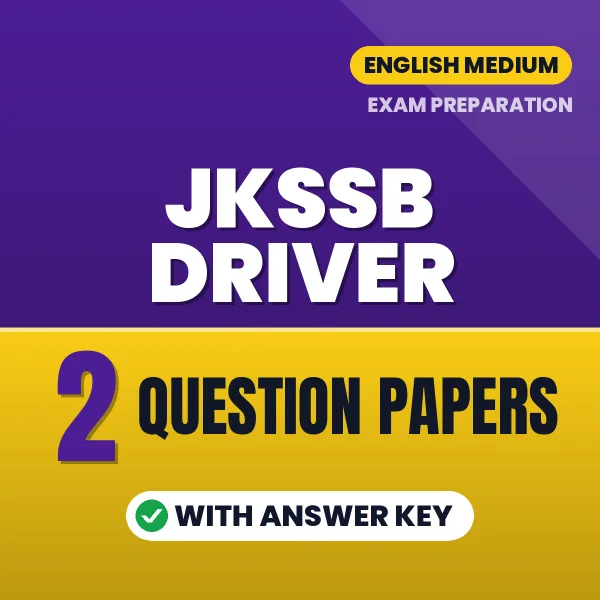 Practice for JKSSB Driver Exam at Home – 2 Question Papers PDF in English with Answers