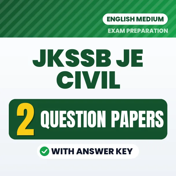 Boost Your JKSSB JE Civil Exam Score with 2 Question Papers with Answer Key in English – PDF eBook