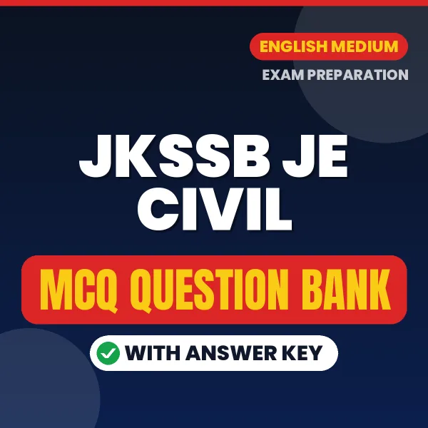 Best MCQ eBook for JKSSB JE Civil Exam in English | Selected Questions with Answer Key