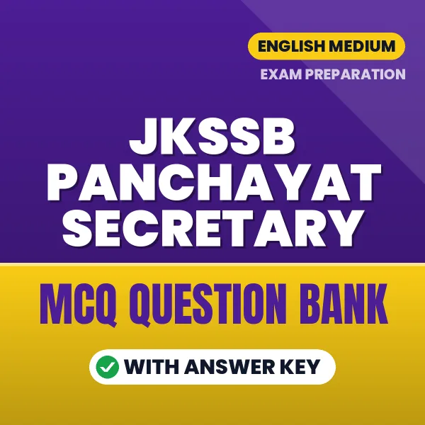 JKSSB PANCHAYAT SECRETARY MCQ with Answer Key Book PDF in English – Exam-Oriented Objective Questions for Quick Revision
