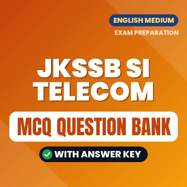 Crack JKSSB SI Telecom Exam with This MCQ Practice Book PDF in English – Instant Download