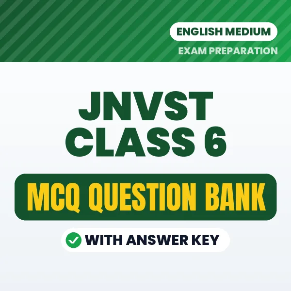 Prepare for JNVST CLASS 6 Exam with Multiple Choice Questions & Answers PDF in English