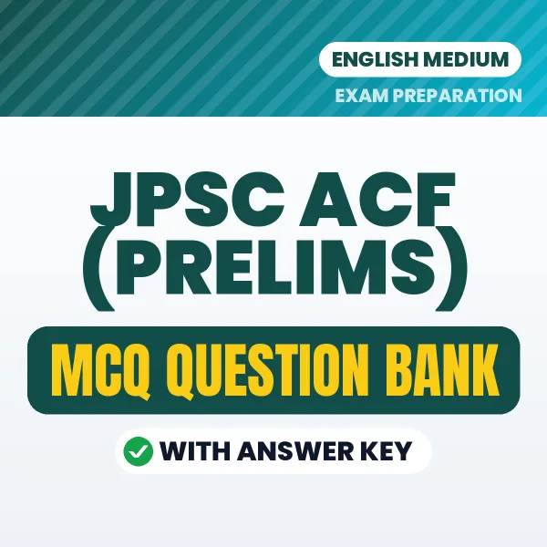 JPSC ACF (Prelims) Important MCQs with Answers (English) – Digital Question Bank for Exam Preparation