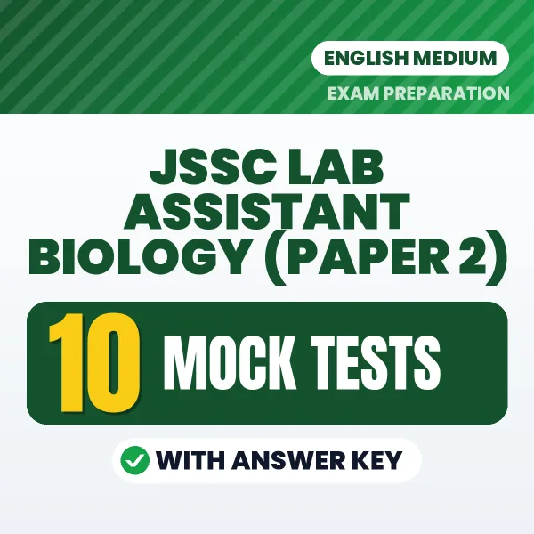 JSSC Lab Assistant Biology (Paper 2) Mock Test PDF in English – 10 Full-Length Mock Tests with Answer Key