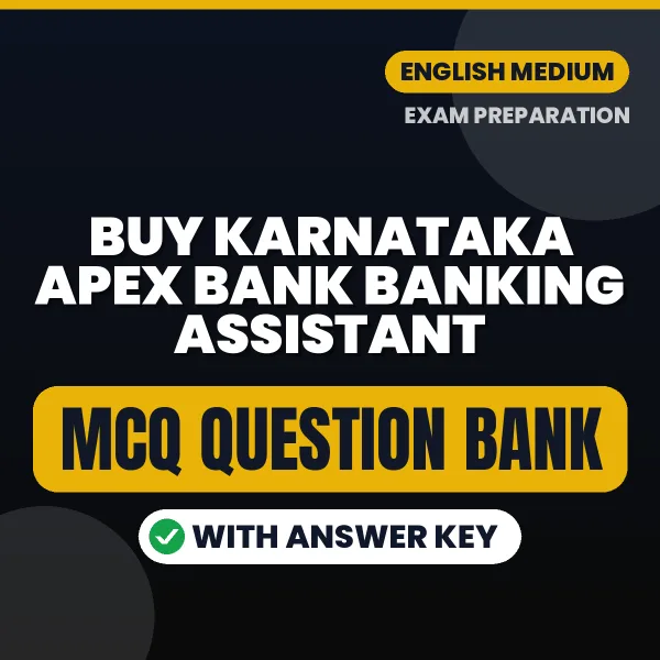 Buy Karnataka Apex Bank Banking Assistant Exam Objective Type Questions eBook in English – Latest Pattern MCQ Collection