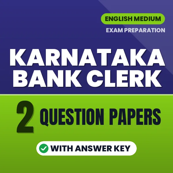 Karnataka Bank Clerk Question Paper PDF in English – 2 Full-Length Question Papers with Answer Key