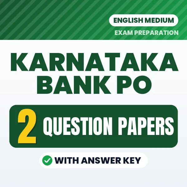Boost Your Karnataka Bank PO Exam Score with 2 Question Papers with Answer Key in English – PDF eBook
