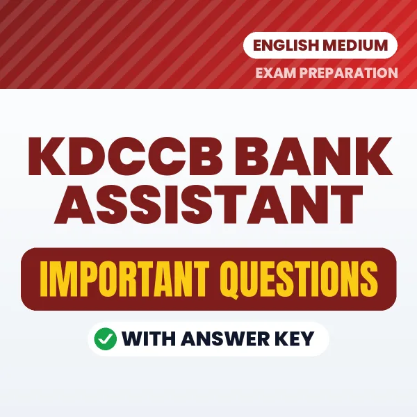 Download KDCCB Bank Assistant Preparation Book PDF (English) with Important Questions & Answers