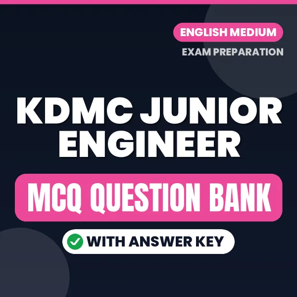 Prepare for KDMC Junior Engineer Exam with Multiple Choice Questions & Answers PDF in English