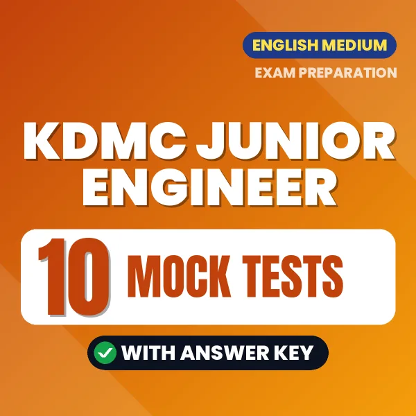 Practice for KDMC Junior Engineer Exam at Home – 10 Mock Tests PDF in English with Answers