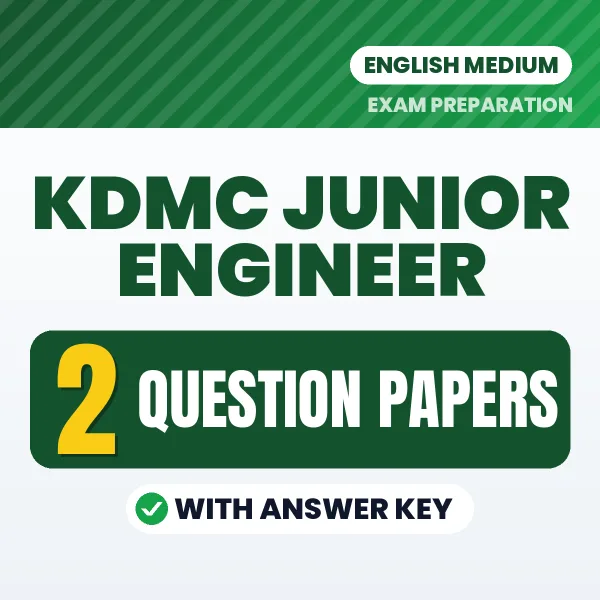Practice for KDMC Junior Engineer Exam at Home – 2 Question Papers PDF in English with Answers