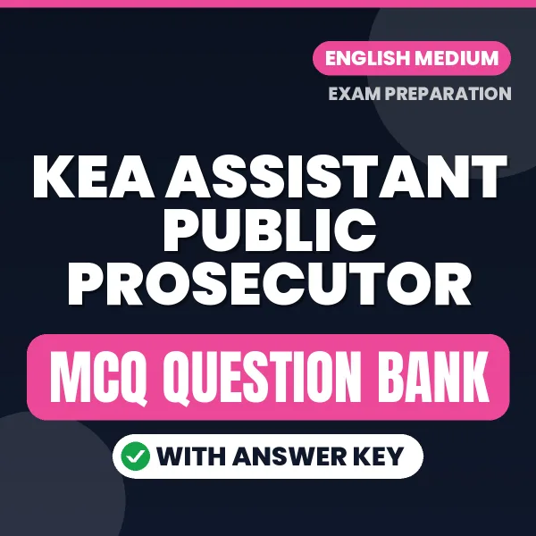 Crack KEA Assistant Public Prosecutor Exam Paper II with This MCQ Practice Book PDF in English – Instant Download