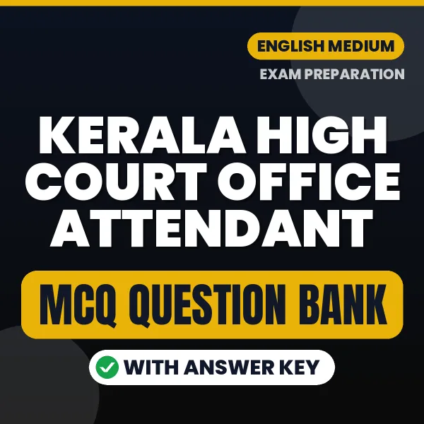 Crack Kerala High Court Office Attendant Exam with This MCQ Practice Book PDF in English – Instant Download