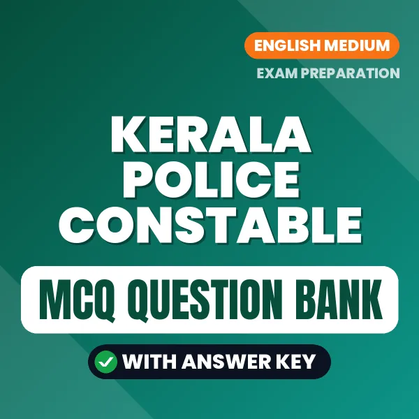 Kerala Police Constable MCQ with Answer Key Book PDF in English – Exam-Oriented Objective Questions for Quick Revision