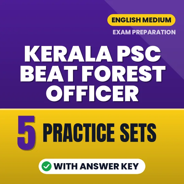 Test Your Kerala PSC Beat Forest Officer Exam Preparation – 5 Practice Sets with Answer Key in PDF Format (English)