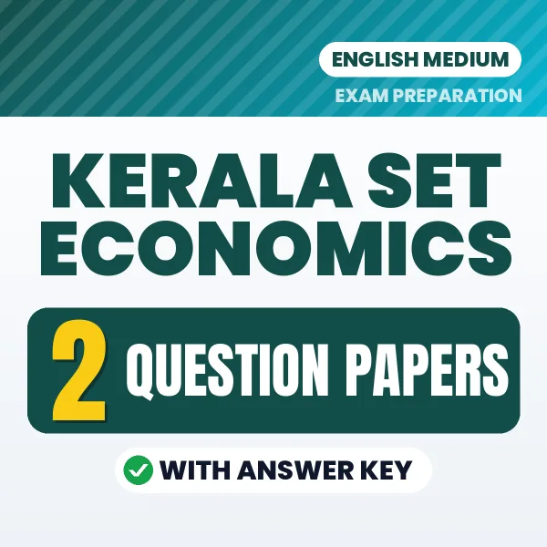 Practice for Kerala SET Economics Exam at Home – 2 Question Papers PDF in English with Answers