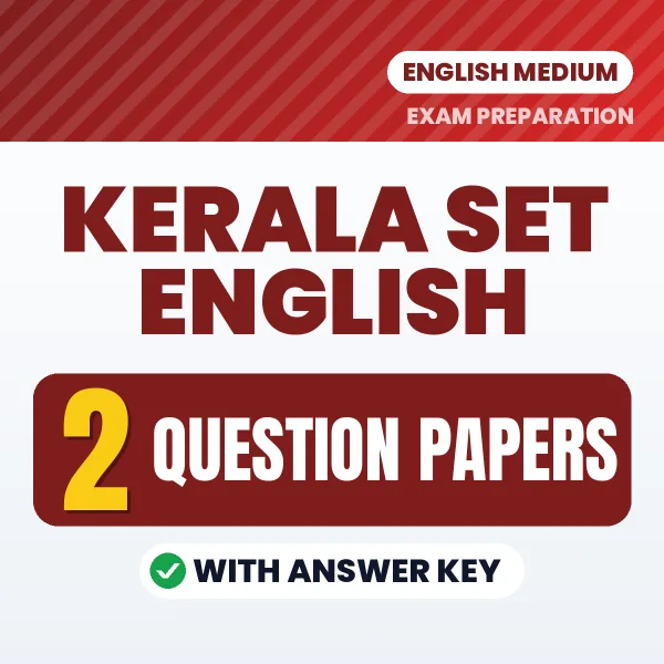 Download 2 Kerala SET English Question Papers PDF (English) Based on the Latest Exam Pattern
