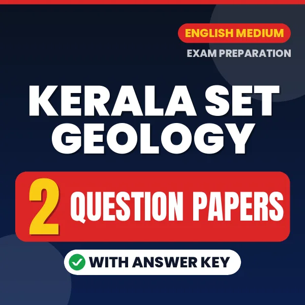 2 Question Papers for Kerala SET Geology Exam in English | Practice eBook with Answer Key – Instant PDF Download