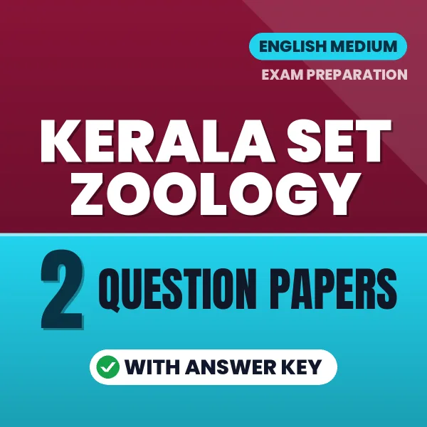 Latest Pattern Kerala SET Zoology Question Paper eBook in English – 2 Question Papers with Answer Key for Self-Assessment