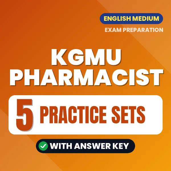 KGMU Pharmacist Exam Practice Set Series (English): 5 Exam-Like Practice Sets with Answers