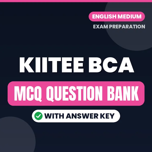 Best MCQ eBook for KIITEE BCA Exam in English | Selected Questions with Answer Key