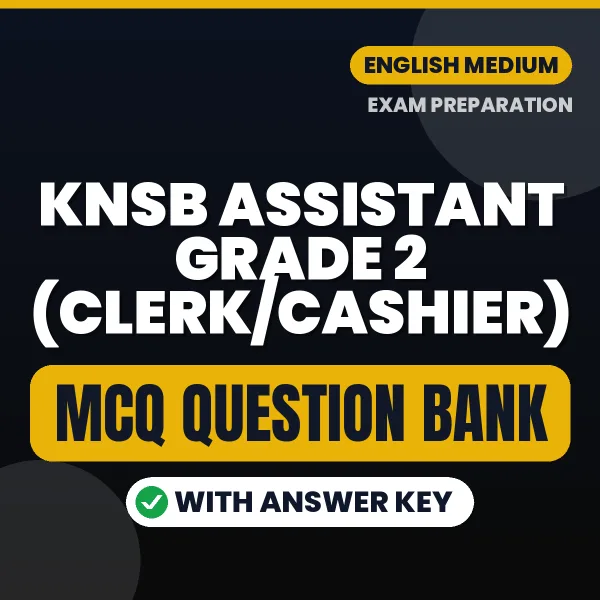 Prepare for KNSB Assistant Grade 2 (Clerk/Cashier) Exam with Multiple Choice Questions & Answers PDF in English