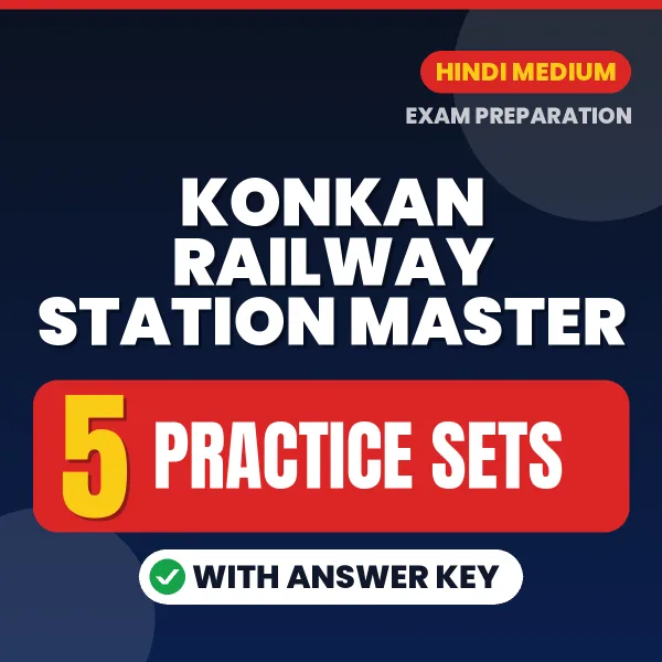5 Practice Sets for Konkan Railway Station Master Exam in Hindi | Practice eBook with Answer Key – Instant PDF Download
