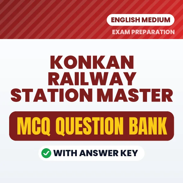 Best MCQ eBook for Konkan Railway Station Master Exam in English | Selected Questions with Answer Key