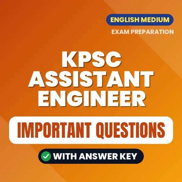 KPSC Assistant Engineer Exam Guide PDF in English – Important Questions for Quick Revision