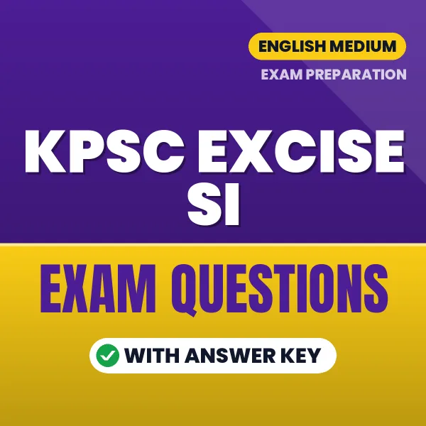 KPSC Excise SI Study eBook (English): Exam-Oriented Questions with Answers in PDF
