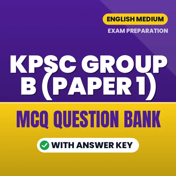 Crack KPSC Group B (Paper 1) Exam with This MCQ Practice Book PDF in English – Instant Download