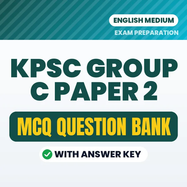 KPSC Group C Paper 2 MCQ with Answer Key Book PDF in English – Exam-Oriented Objective Questions for Quick Revision