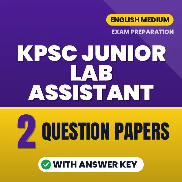2 Question Papers for KPSC Junior Lab Assistant Exam in English | Practice eBook with Answer Key – Instant PDF Download