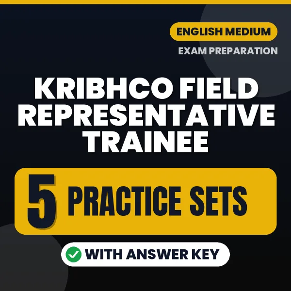 KRIBHCO Field Representative Trainee Practice Set PDF in English – 5 Full-Length Practice Sets with Answer Key