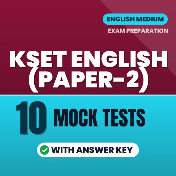 KSET English (Paper-2) Mock Test PDF in English – 10 Full-Length Mock Tests with Answer Key