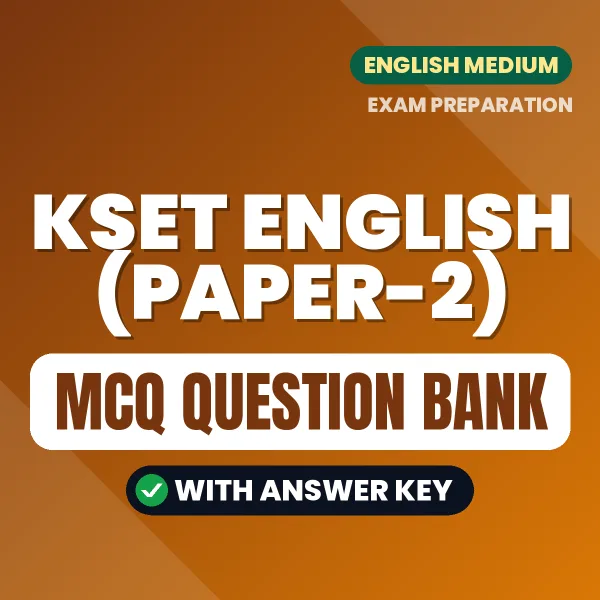 Download KSET English (Paper-2) Exam MCQ PDF in English – Important Objective Questions with Answers
