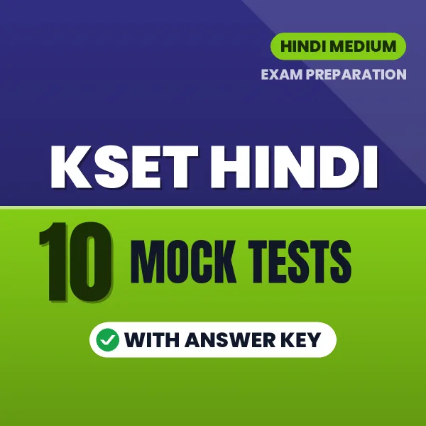 KSET Hindi Mock Test PDF in Hindi – 10 Full-Length Mock Tests with Answer Key