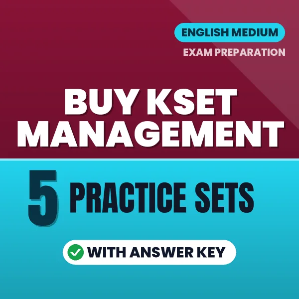 Buy KSET Management Exam Paper 2 Practice Set PDF in English – 5 Full-Length Practice Sets with Answer Key