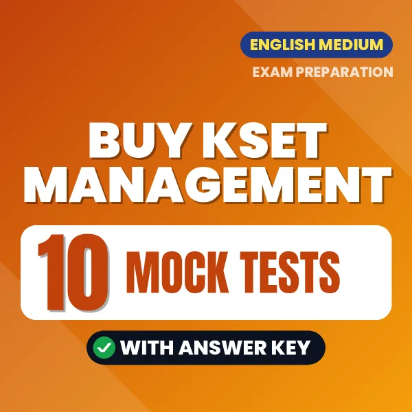 Buy KSET Management Exam Paper 2 Mock Test PDF in English – 10 Full-Length Mock Tests with Answer Key