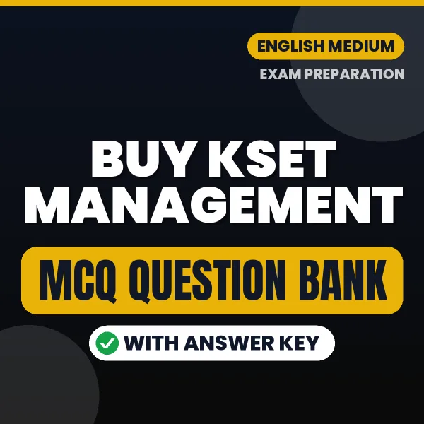 Buy KSET Management Exam Paper 2 Objective Type Questions eBook in English – Latest Pattern MCQ Collection