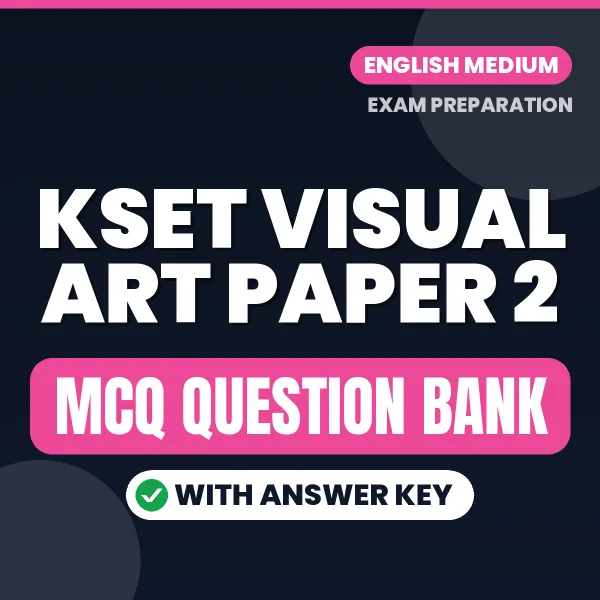 KSET Visual Art Paper 2 MCQ with Answer Key Book PDF in English – Exam-Oriented Objective Questions for Quick Revision