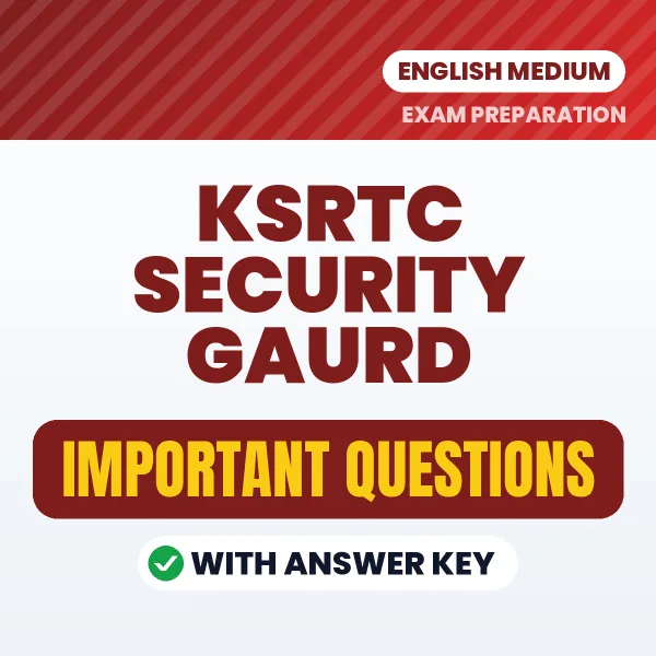 Download KSRTC Security Gaurd Preparation Book PDF (English) with Important Questions & Answers
