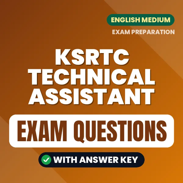 KSRTC Technical Assistant Study eBook (English): Exam-Oriented Questions with Answers in PDF