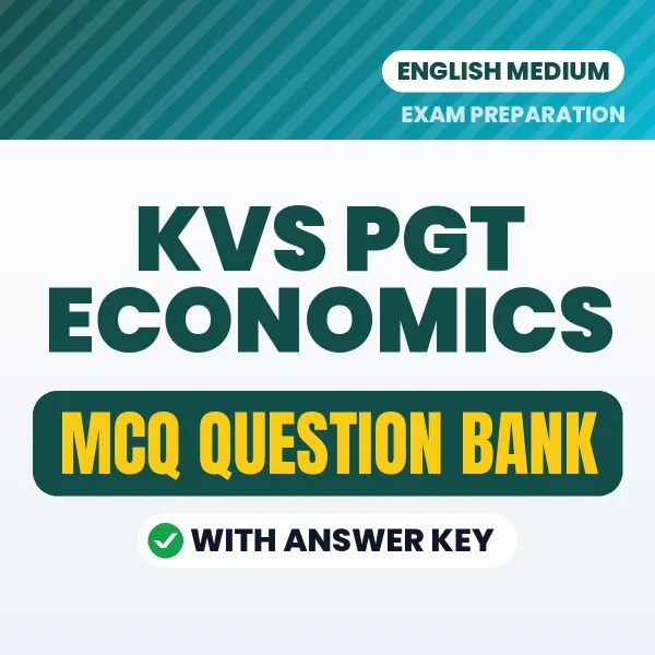 Best MCQ eBook for KVS PGT Economics Exam in English | Selected Questions with Answer Key