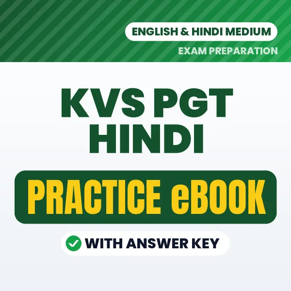 KVS PGT Hindi Exam eBook PDF in English – Complete Practice Material for Smart Preparation