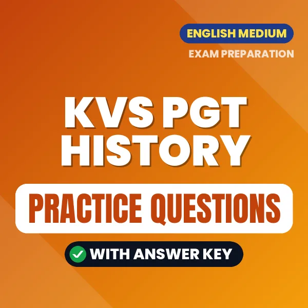 Best Digital Book for KVS PGT History Exam in English | Latest Syllabus-Based Practice Questions