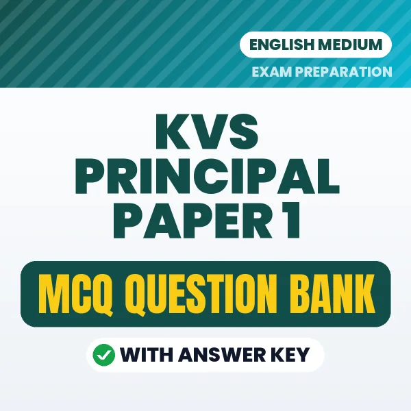 KVS PRINCIPAL PAPER 1 MCQ with Answer Key Book PDF in English – Exam-Oriented Objective Questions for Quick Revision