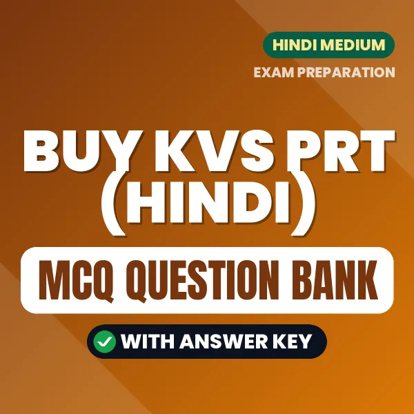 Buy KVS PRT (Hindi) Exam Objective Type Questions eBook in Hindi – Latest Pattern MCQ Collection