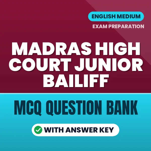 Crack Madras High Court Junior Bailiff Exam with This MCQ Practice Book PDF in English – Instant Download